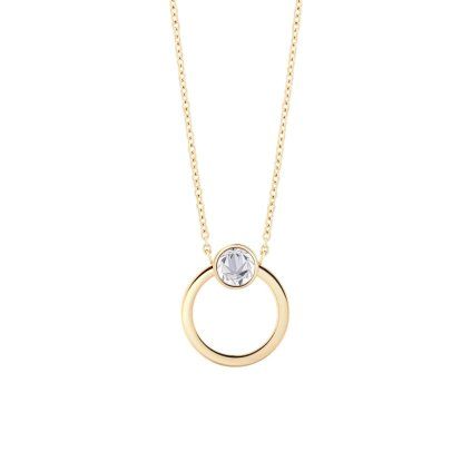 preciosa pozlaceny nahrdelnik s ceskym kristalem circolina bloom pop 7512y00 15034654075711