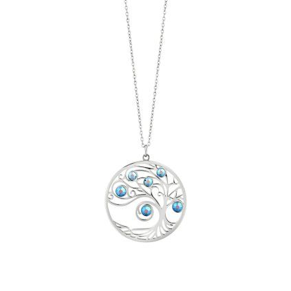 preciosa luxusni ocelovy nahrdelnik strom zivota arboria bloom pop 7524 68 15034460083705